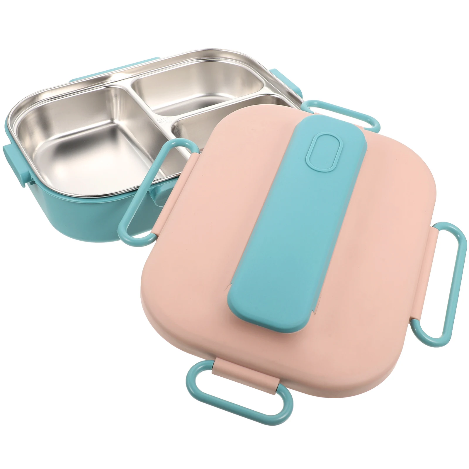 

Insulated Adult Lunch Box Large Stainless Steel Bento Box Compartment Leak Proof Portable Food Container for Daily Travel Work