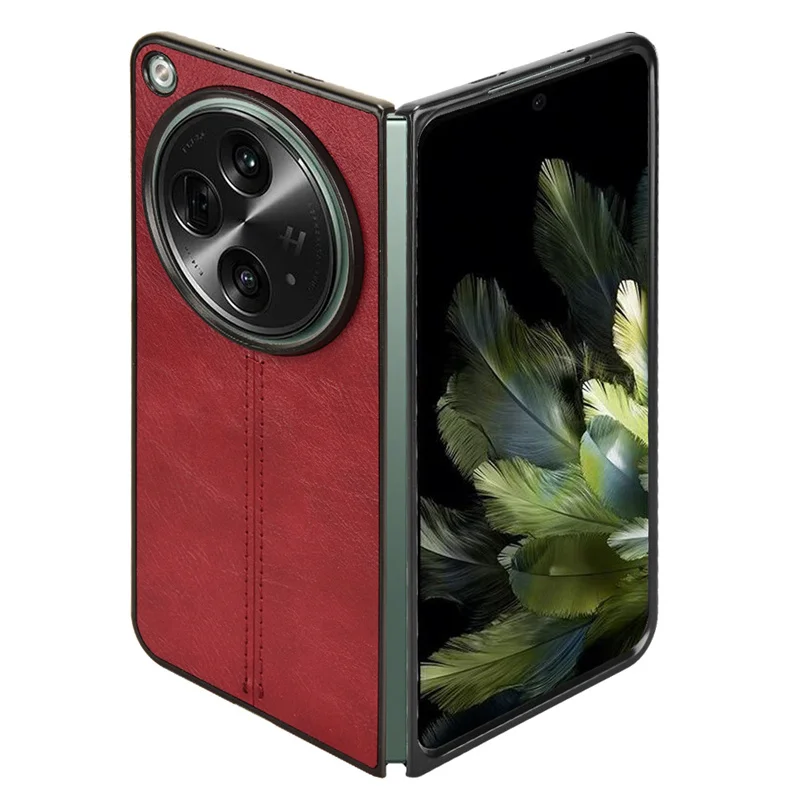 Suit For OnePlus Open luxury car line leather back case for OPPO Find N3 skin PU phone case
