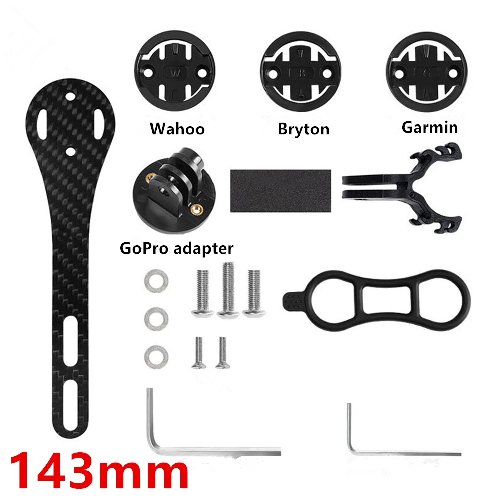 BKPTX CM-01 3K Carbon Bike Computer Mount