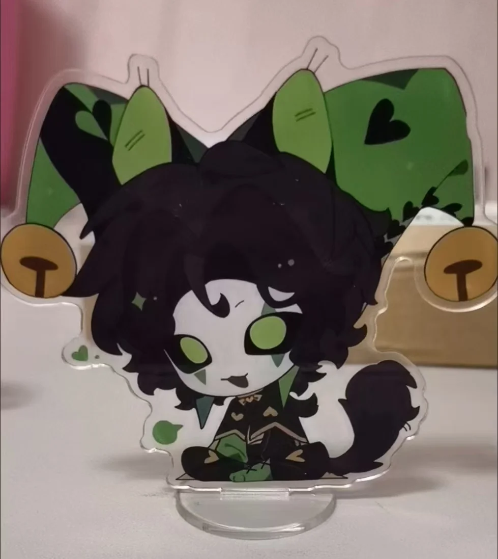 ゲームザ・フリーク・サーカスピエロ・ハーレクインフィギュアアクリルスタンドQバージョンスタンディングプレートデスクトップオーナメントアクセサリー小道具10センチ