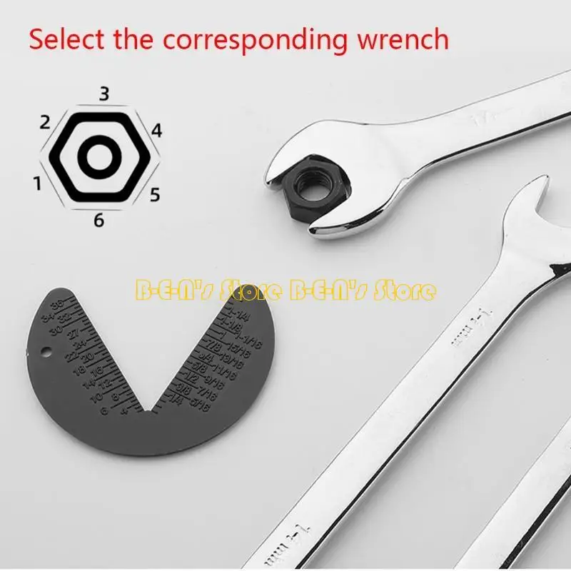 Y1AD 1.92x2.51in Screws Bolts Nut Thread Measurement Size Gauges Inspection Standard