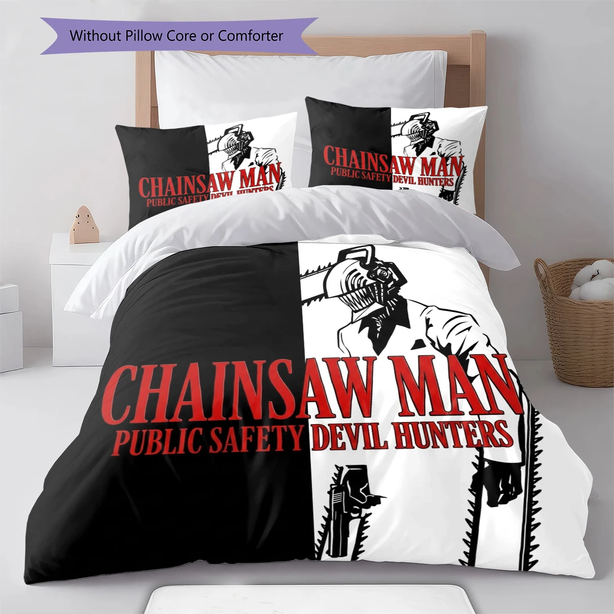Chainsaw Man Comfortable Softness Duvet Cover, Children Bedding Gift, Extra Large  Multiple Sizes -HE8