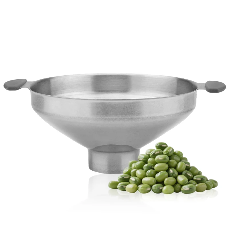 Stainless Steel Canning Funnel with Handles Wide Mouth Funnel for Kitchen Use for Filling Jars Kitchentools
