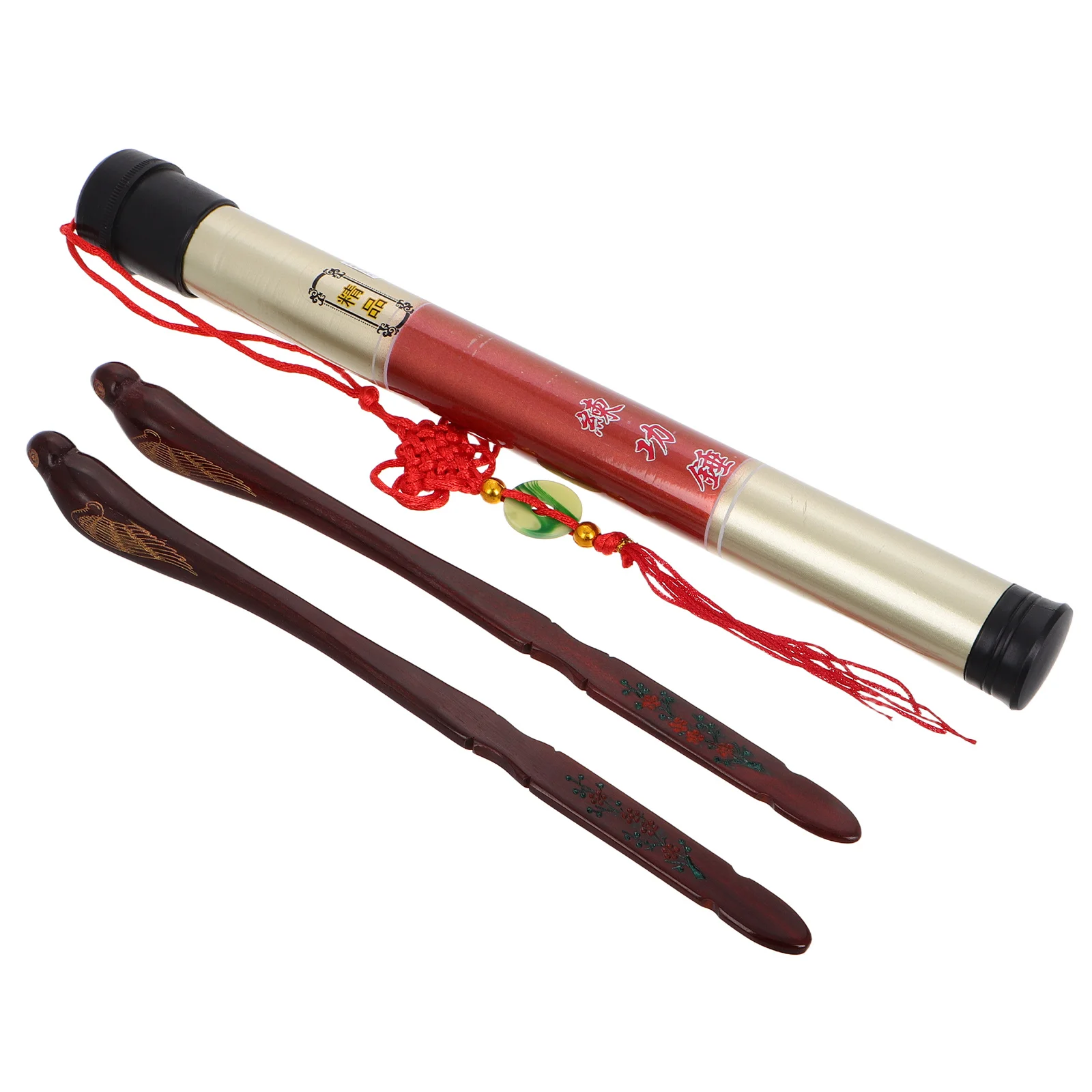 

2Pcs Yangqin Practice Hammers Large Bird Shape Rosewood Dulcimer Exercise Hammer Tools for Yangqin Training Hair Sticks Natural