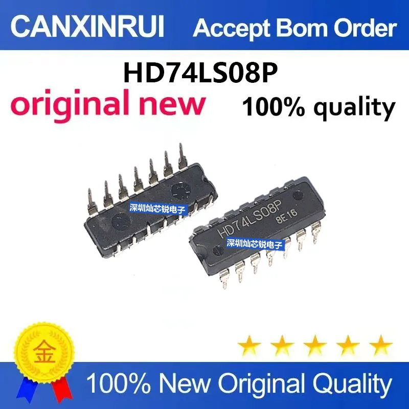 (5-100 Pieces) Brand New Original HD74LS08P DIP14 Four 2-Input AND Gate Logic Chips Electronic Component