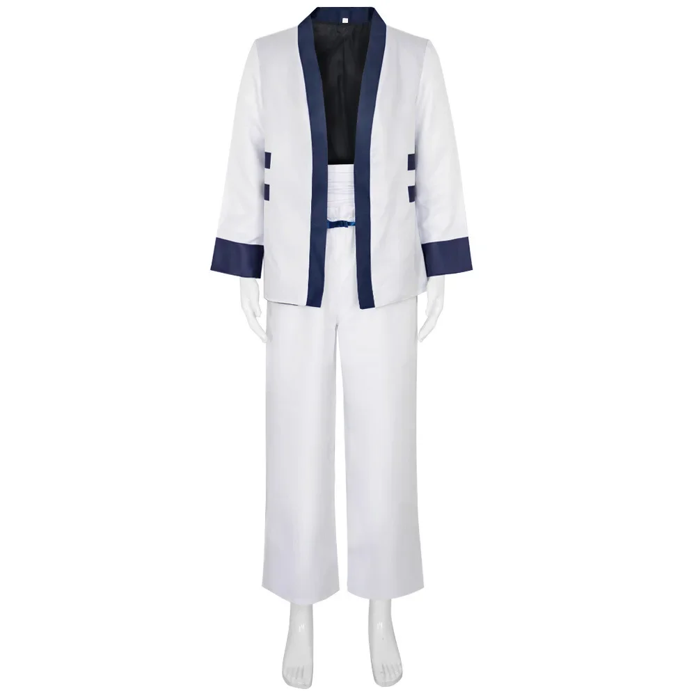 

Classic Anime Kenshin Sagara Sanosuke Cosplay Costume Male Japanese Kimono Samurai Uniform Fighting Outfit Halloween Party Set