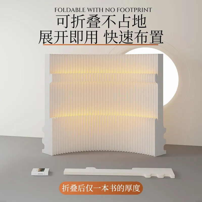 Paper screen movable partition wall one room becomes two rooms baffle hotel private room partition office