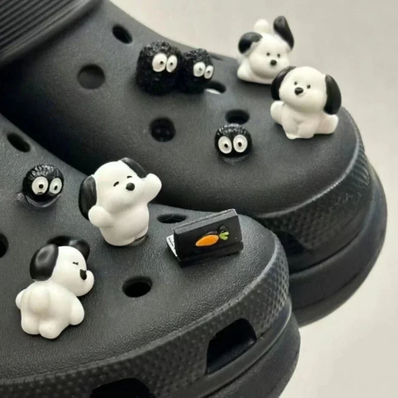 3D Stereoscopic Pochacco Shoe Charms Set Cute Cartoon Hairball Genie Decorations for Clogs & Sandals Perfect Gift for Boy Girl