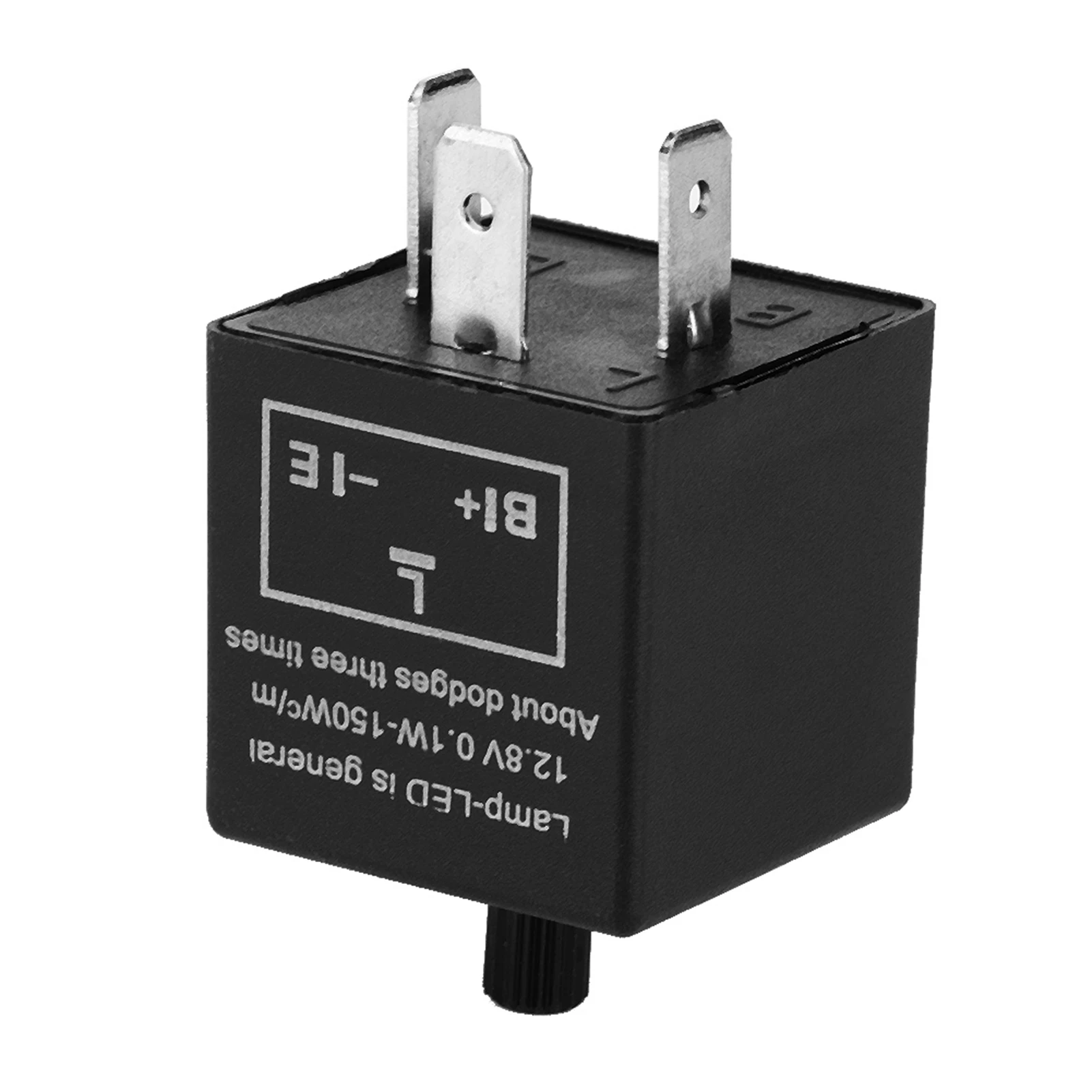 

12V 3 Pin Adjustable LED Light Flasher Blinker Relay Fix For Turn Signal Indicator 0.1W-150W Wattage