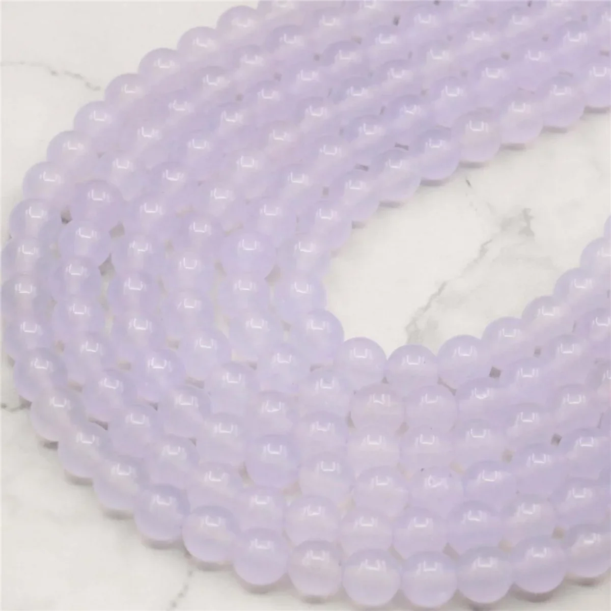 Purple 6mm Violet Alexandrite Round Jade Chalcedony Loose Beads Strand Girl Natural Stone 15.5inch for DIY Jewelry Making Design