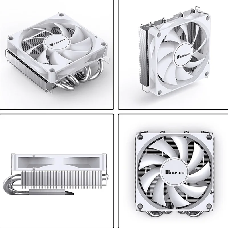 Jonsbo HP400S Pressure Profile CPU Cooler 4 Heat Pipes Down Pressure Radiator Quiet 90mm 4Pin PWM Fan ITX Small Case Itx Cooler