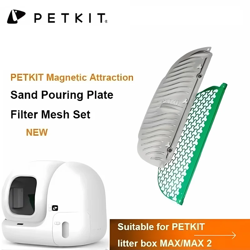 PETKIT Magnetic Sand Pouring Plate Filter Mesh Set Effective Sand for PETKIT PURA MAX /MAX 2 Cat Litter Box Automatic Toilet