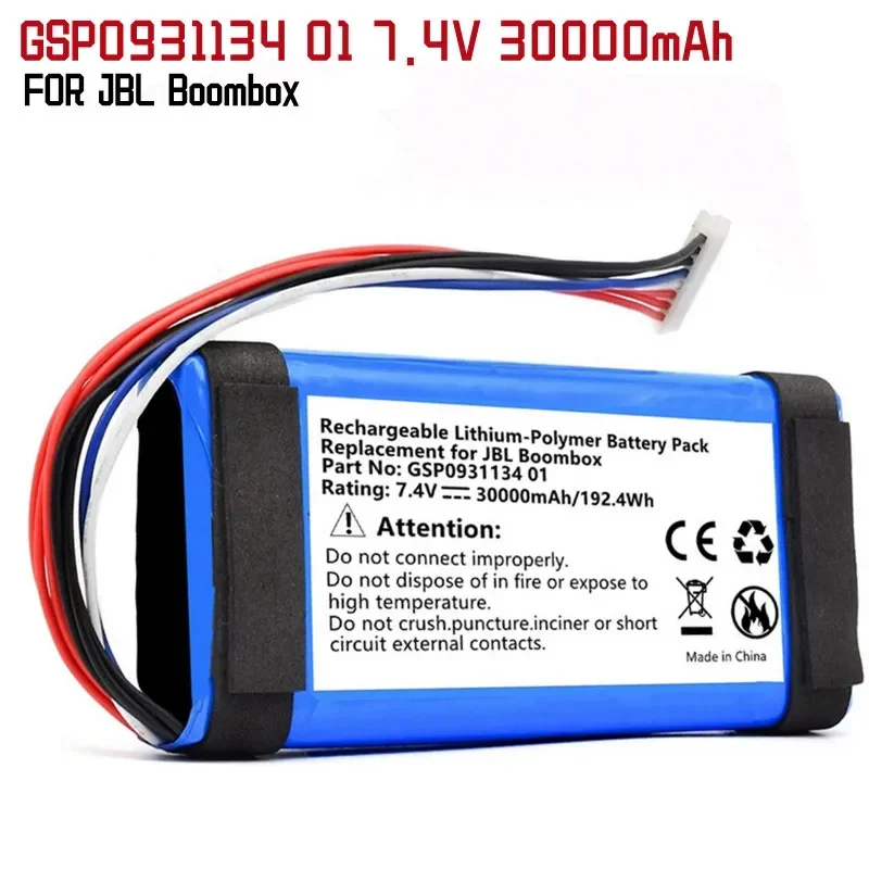 e Marke Neue 30000mAh GSP0931134 01 Batterie für JBL Boombox Player Lautsprecher   Tracking anzahl