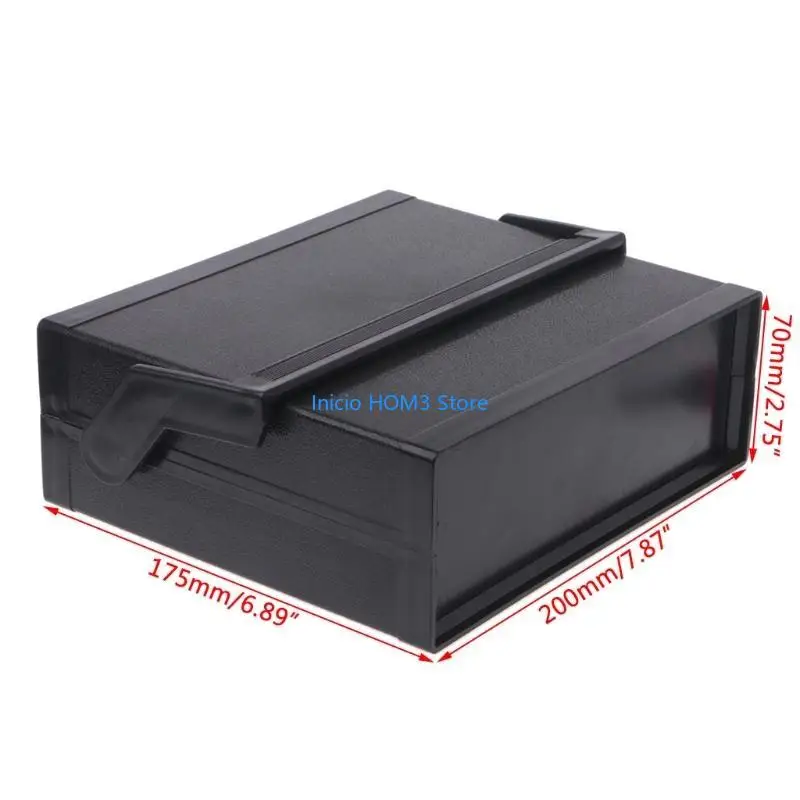 A5YD Waterproof Plastic Electronic Enclosure Project Box Black 200x175x70mm