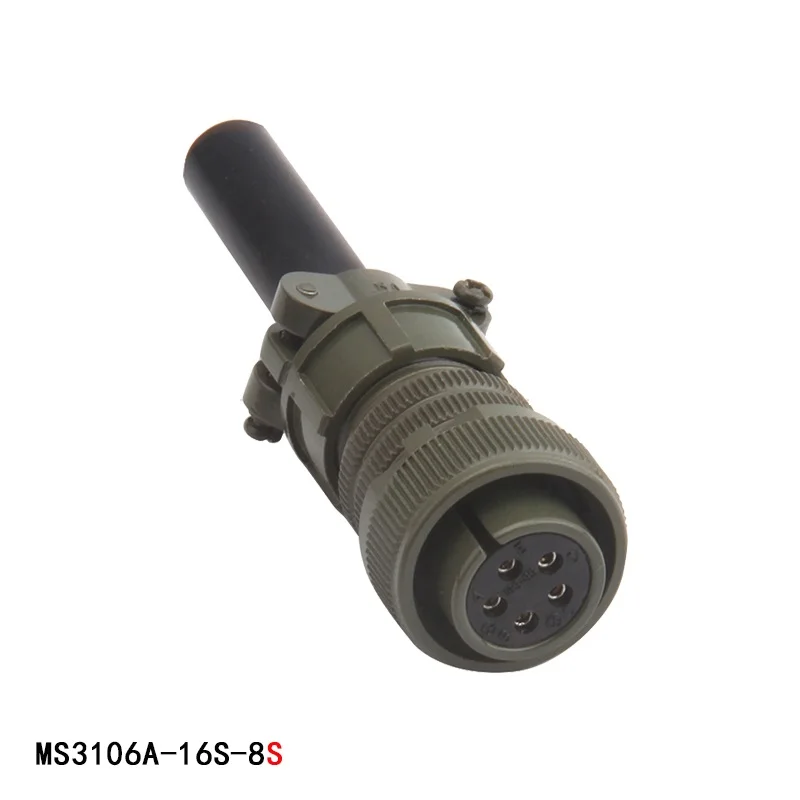 

MS5015 MS3108A MS3106A MS3102A 16S-8S 16S-8P 5 Core Pin 5Pin 5P 16S-8 16-8 U.S. Military Standard Aviation Plug Connector Socket