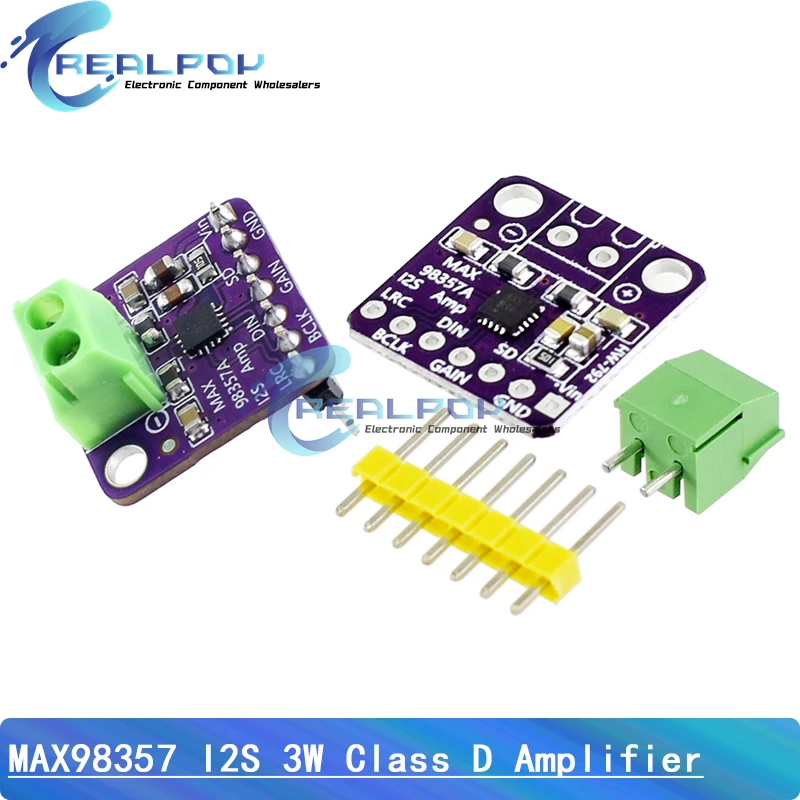 MAX98357 I2S 3W Class D Amplifier Breakout Interface Dac Decoder Module Filterless Audio Board For Raspberry Pi Esp32