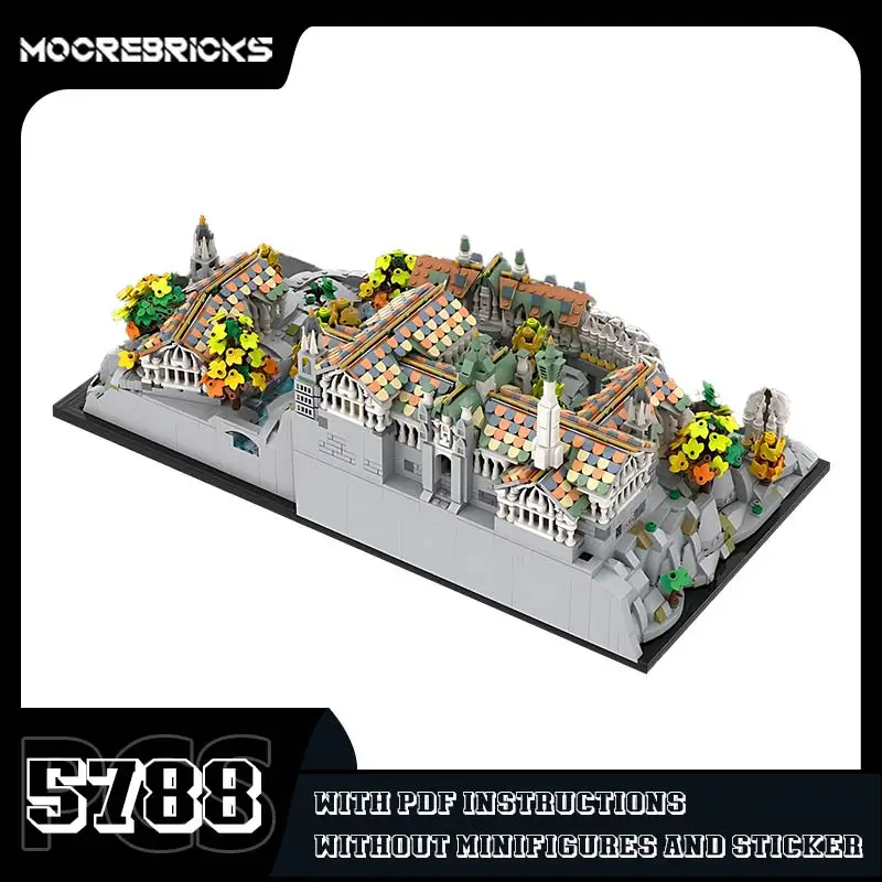 Famous Movie Creative Scene MOC Mini Building Blocks Street View Architecture Assembly Toy Model Children's Collectible Bricks