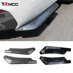 2PCS Car Rear Bumper Anti-scratch Spoiler Diffuser Splitter Scratch Protector Car Lip Bumper Universal Accessories Carbon Fiber