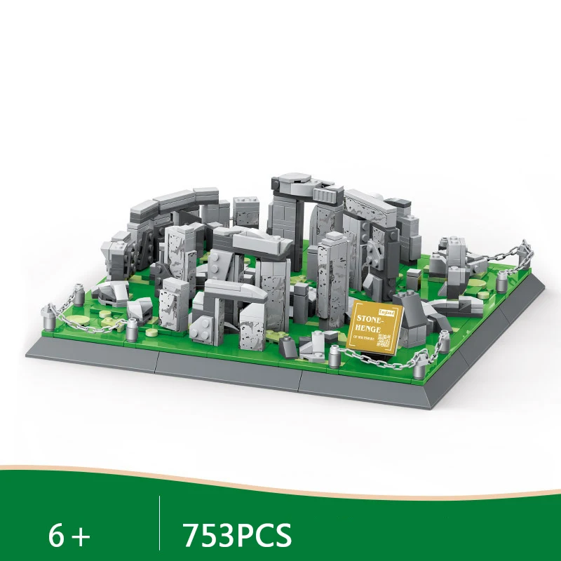 

Креативный всемирно известный исторический сайт, строительный блок, Англия, Лондон, кирпичи Stonehenge, наборы моделей, коллекция развивающих игрушек