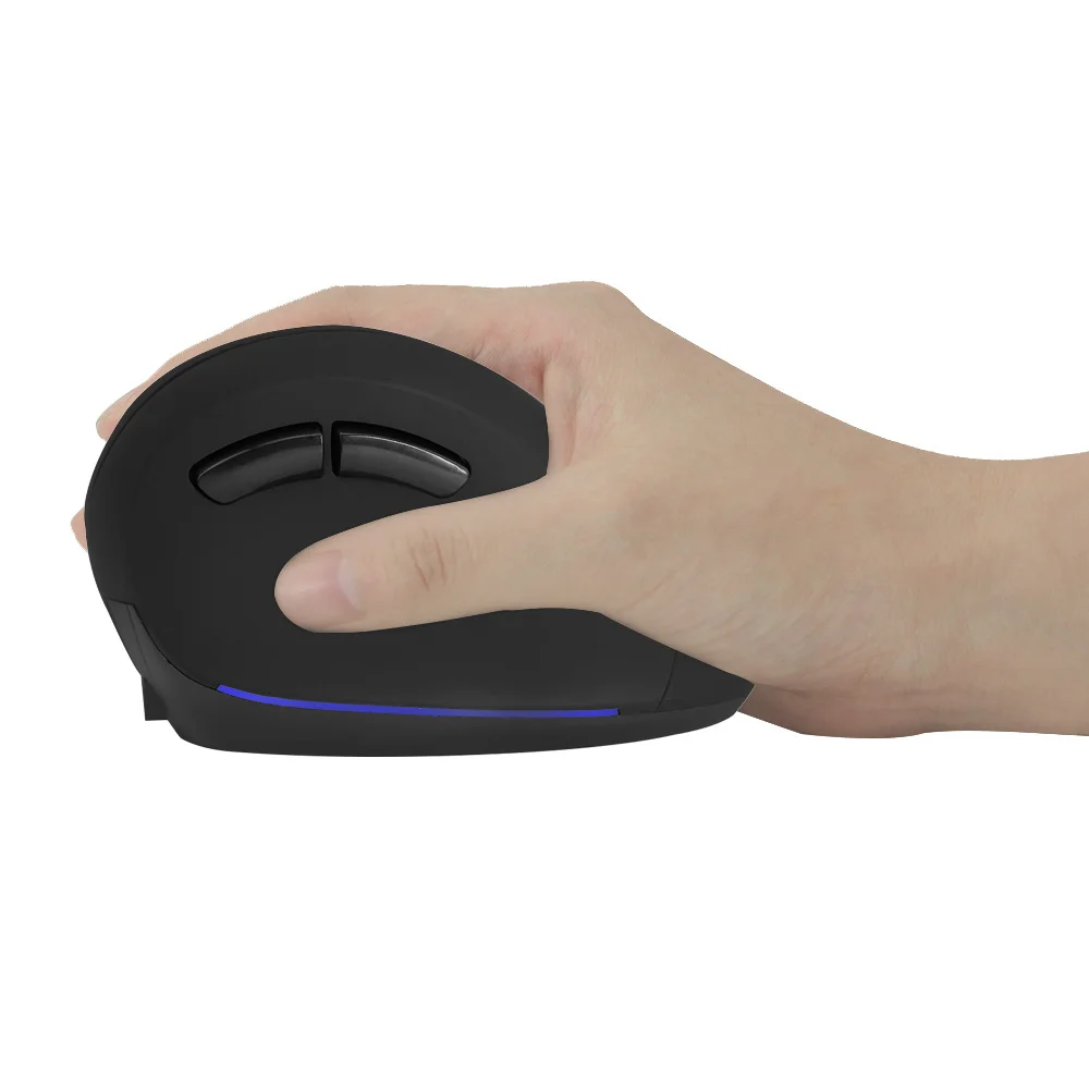 Ergonomic Vertical Wireless Mouse Rechargeable Computer Gaming Mice 1600 DPI USB Optical 6 Buttons Big Hand Mouse For Desktop PC