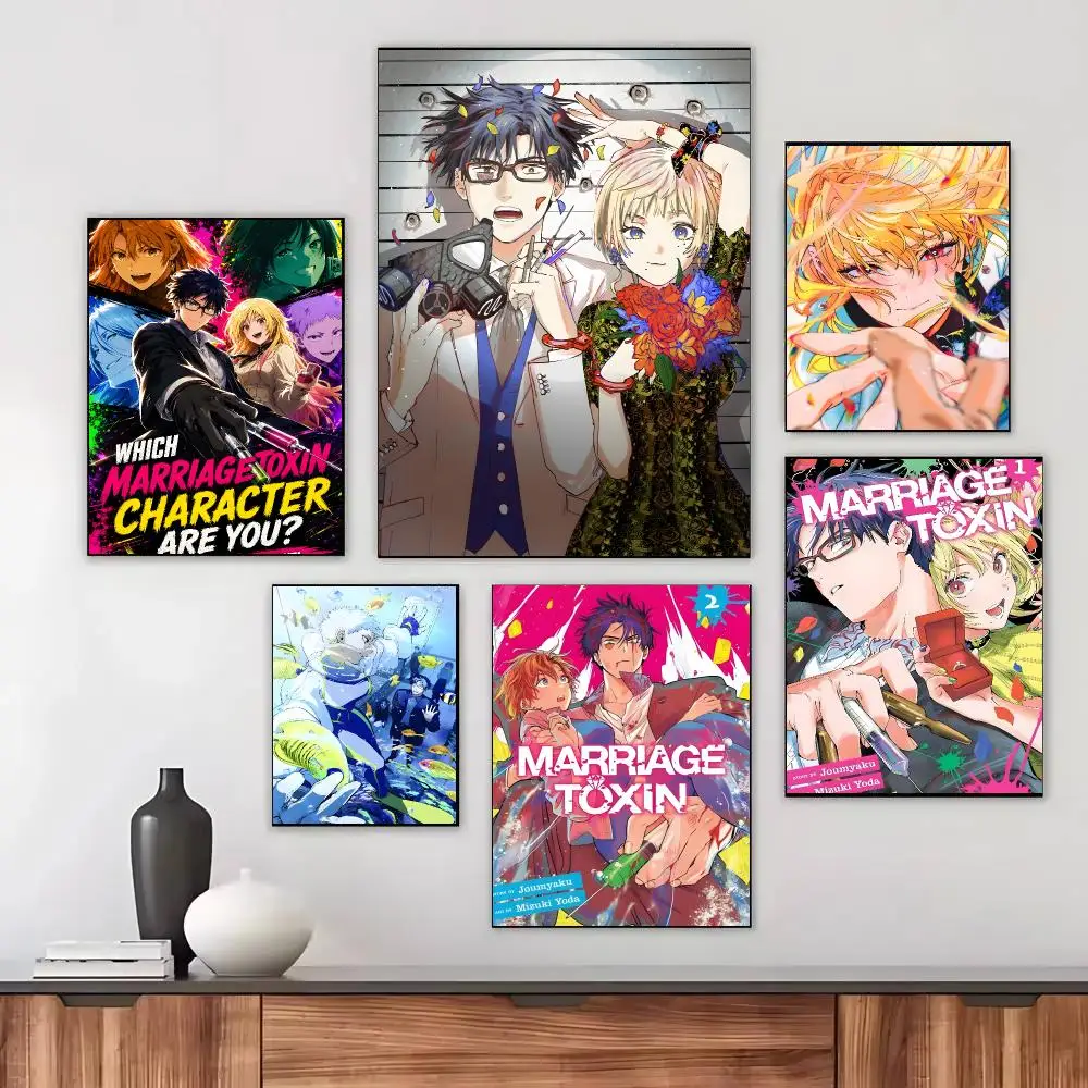 Mariage Toxin Anime Romance School Poster Modern Aesthetic Wall Art Print Minimalist Bedroom Living Room Home Decor Gift
