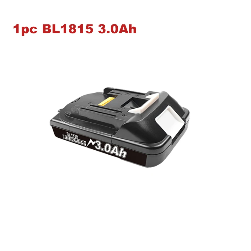 Voor Makita BL1815 Batterij 18V 3.0Ah Batterij BL1815 BL1830 BL1840 BL1850 BL1860 Vervangende Batterij met BL1830 4A Lader DC18RC