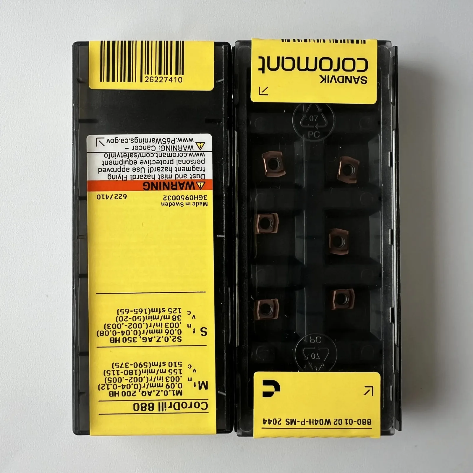 

SANDVIK / 880-0102W04H-P-MS 2044 / Лезвие с ЧПУ из твердого сплава, 10 шт.