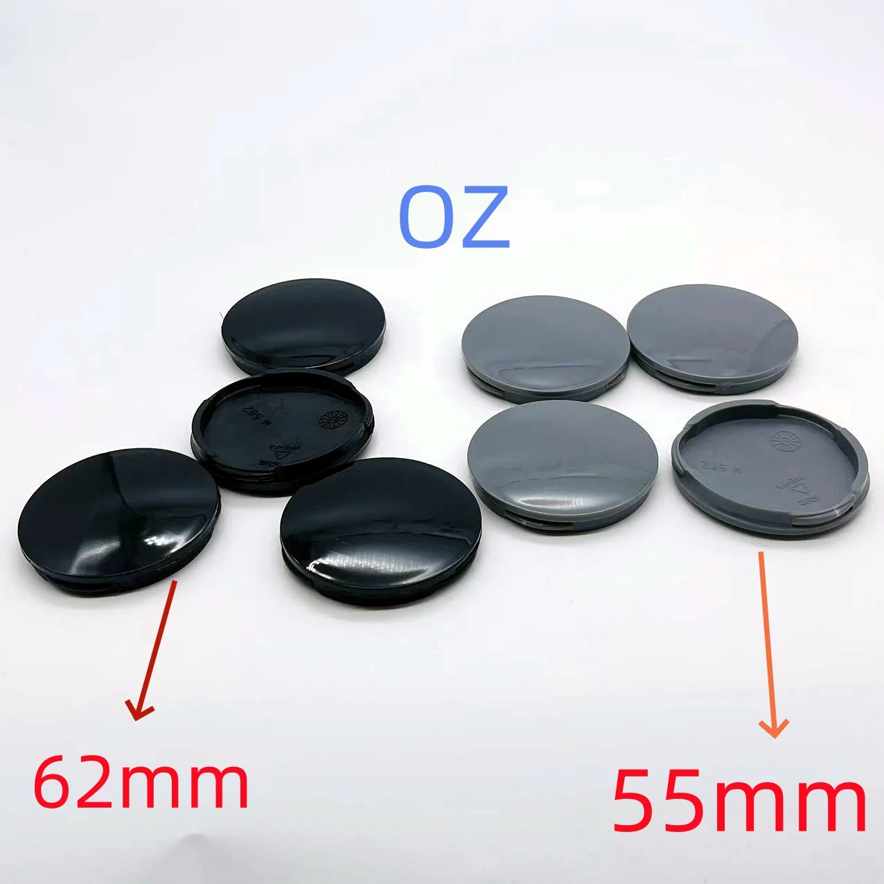 

4pcs ABS OD 56MM / ID 53MM Car Wheel Rim Center Caps HubCaps With OD 62MM / ID 58MM Wheel Rim Center Caps Accessori