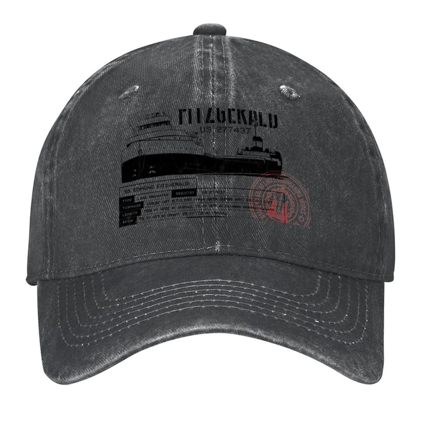 

Edmund Fitzgerald Baseball Cap beach hat Hat Beach Hood Wild Ball Hat Women's Beach Outlet Men's
