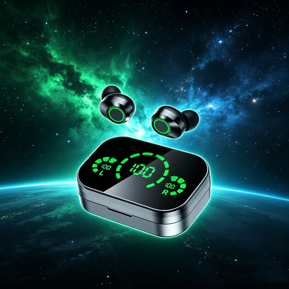 TWS Wireless Bluetooth 5.3 Earphone HiFi Stereo Headphones LED Power Display In-Ear Earbuds For All Smartphones