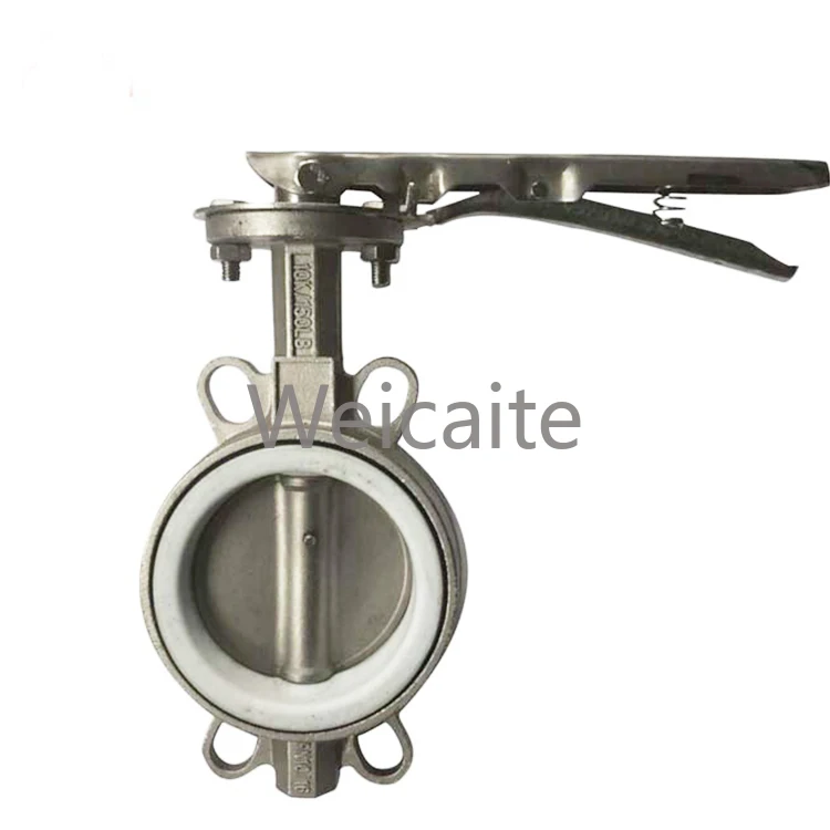 

Wholesale DN50 DN100 Manual Wafer Butterfly Valve 316 Stainless Steel Wafer Pharmacy Butterfly Valve