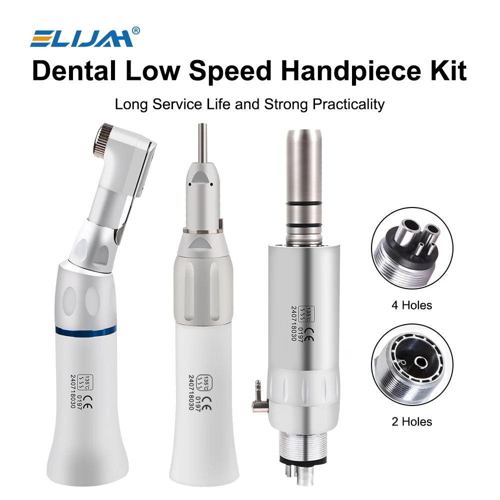 

Dental Low Speed Handpiece FX Straight Head Handpiece 203C Latch Chuck Contra Angle 2/4Holes Air Turbine Dental Lab Equipment