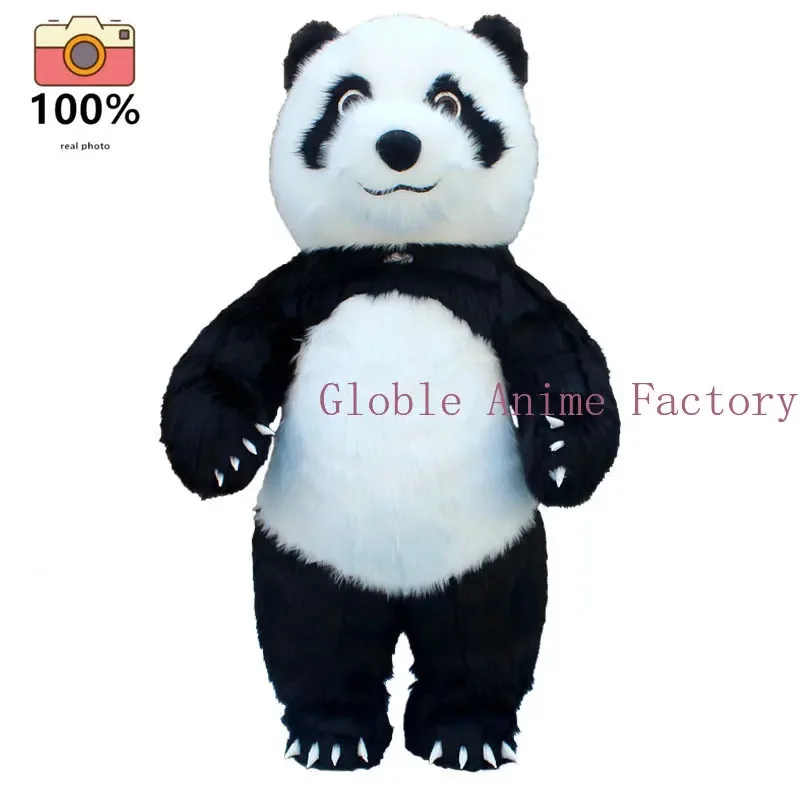 2.6M Russia Inflatable Costume Giant Panda Polar Bear Mascot Costume Party Cosplay Plush Doll Inflatable Mascot Costume 260CM