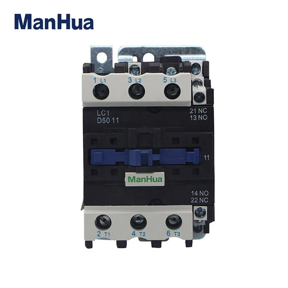 ManHua 220VAC  LC1-D50 AC Contactors Electric Contactor For Elevator Magnetic Contactor