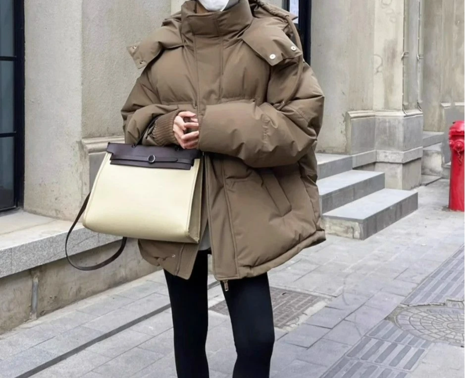 

Embroidered Hooded Warm Cotton Jacket 2025 Winter New Loose Casual Fashion Versatile Coat