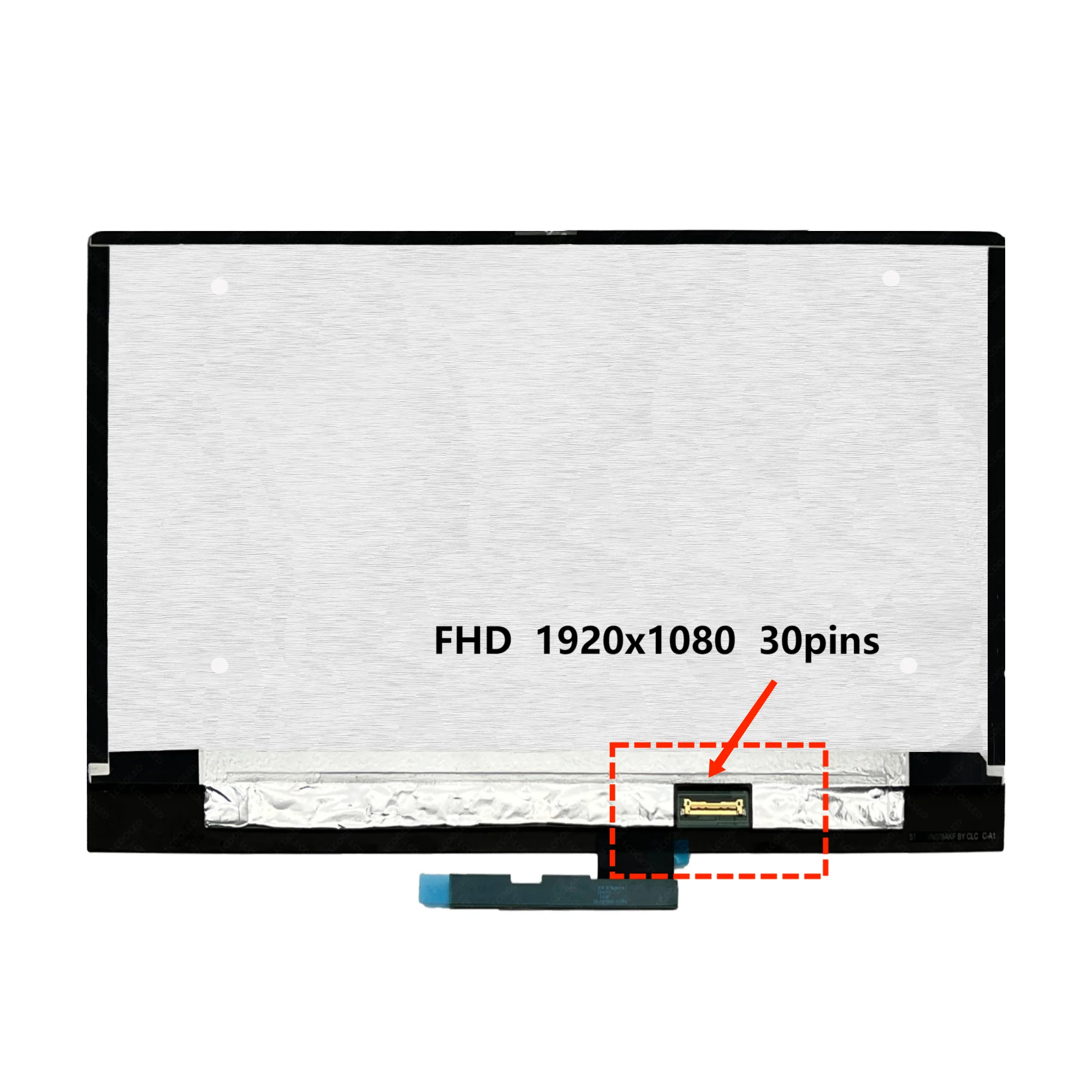 Imagem -03 - Led Lcd Touch Screen Display Assembly Fhd Uhd Dell Inspiron 13 7000 em 7391 P114g P114g001 30 40 Pinos 60hz 133