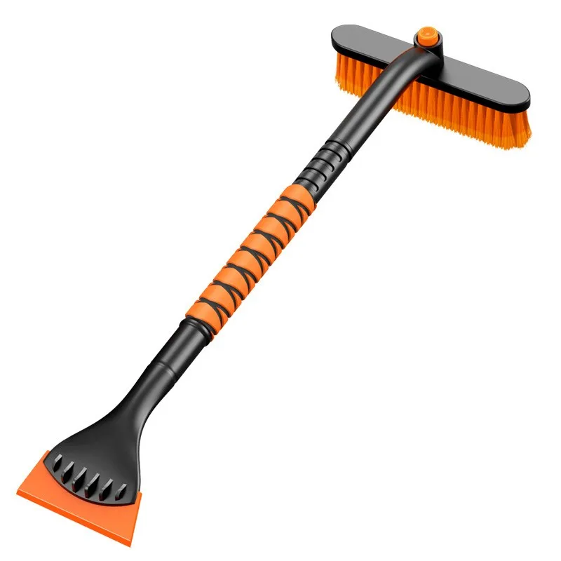 A36T-Upgraded Tendon For Head With Thread-Snow Shovel For Car-Multifunctional, Orange, For Lightweight Aluminum Handle