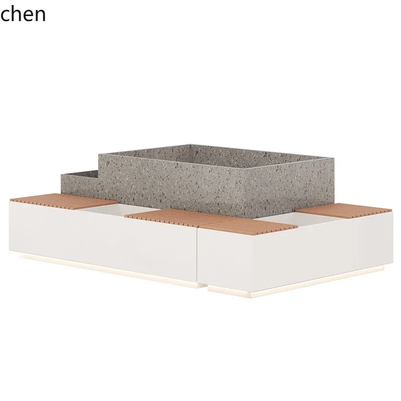 YY-Outdoor Public Waiting Stool Park Landscape Square Pedestrian Street Flower Pool Seat Flower Box