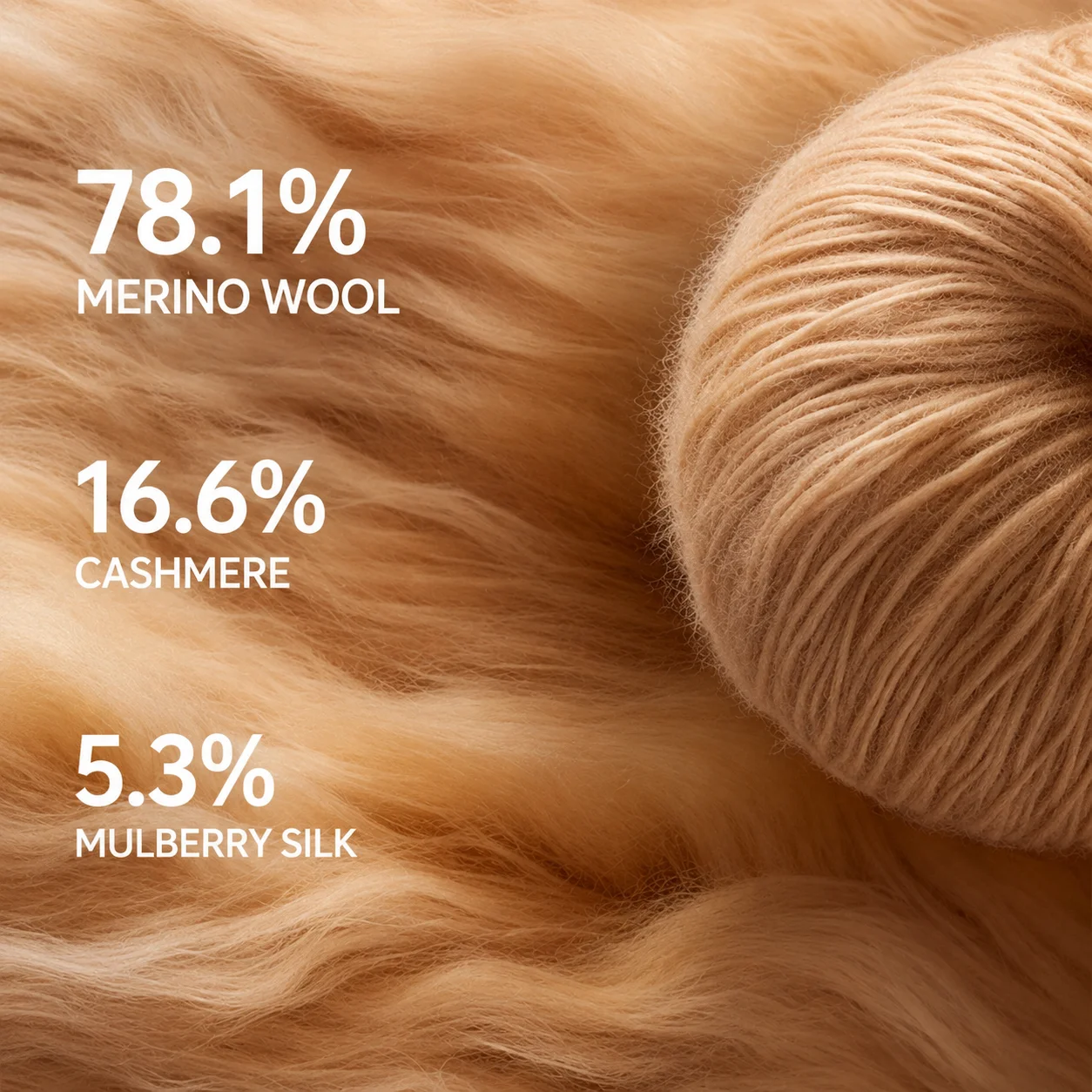 USPOP Wool Cashmere Mulberry Silk Blend Beanie for Women Men Soft Brushed Seamless Knitted Winter Hat Unisex Warm Cap