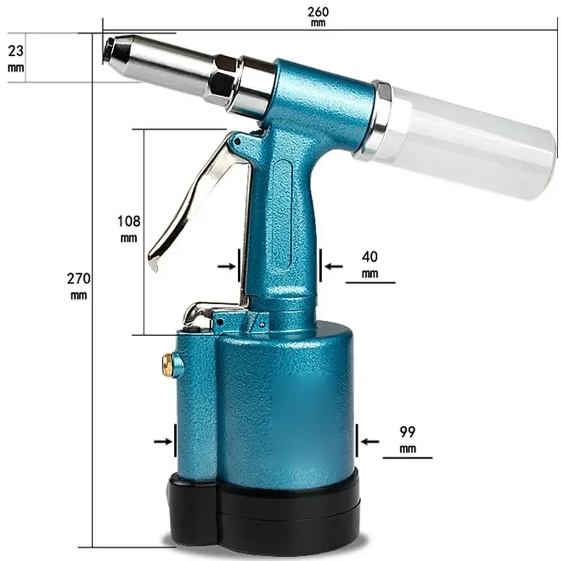 Pneumatic Rivet Gun Pull Rivet Gun Pull Nail Gun Stainless Steel Blind Rivet Industrial Grade Riveting Pneumatic Worker