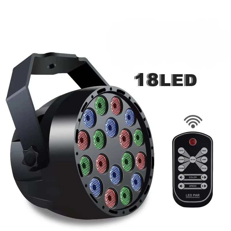 New Professional Remote Control LED Stage Lights 36X6W RGB LED PAR Light Master-Slave Flat for DJ Disco DMX Stage Lighting