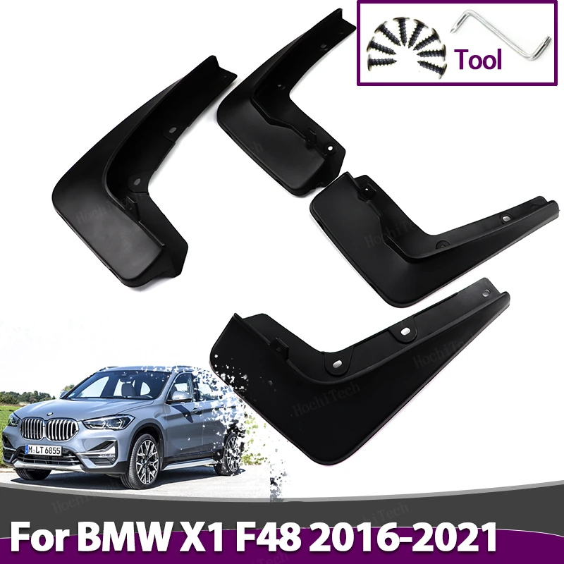 

4Pcs/set Plastic Splash Guards Fender Mud Flaps Mudguards For BMW X1 F48 2016 2017 2018 2019 2020 2021 Mudflaps Splash