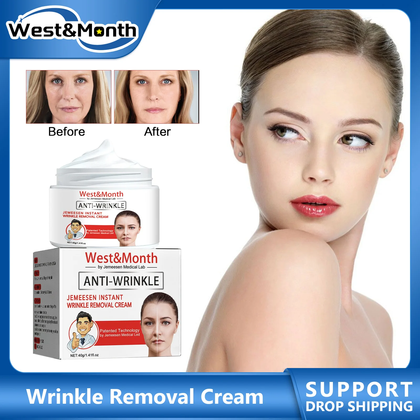 Anti Wrinkles Cream Reduce Puffiness Firming Lifting Fade Neck Forehead Lines Smooth Rejuvenating Brightening Anti Aging Cream