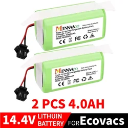 14.4V 2600mAh Li-ion Battery for Conga Excellence 990 1090 1790 1990 Ecovacs Deebot N79 N79S DN622, Eufy Robovac 30 35C