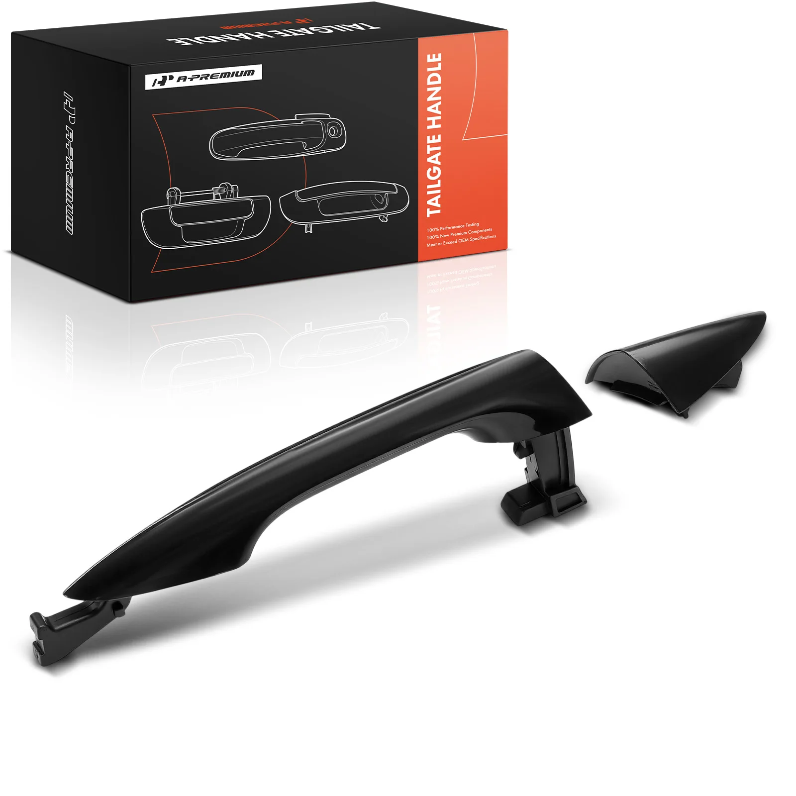 A-Premium Front Passenger Side Smooth Black Exterior Door Handle for Hyundai Elantra 2011-2016
