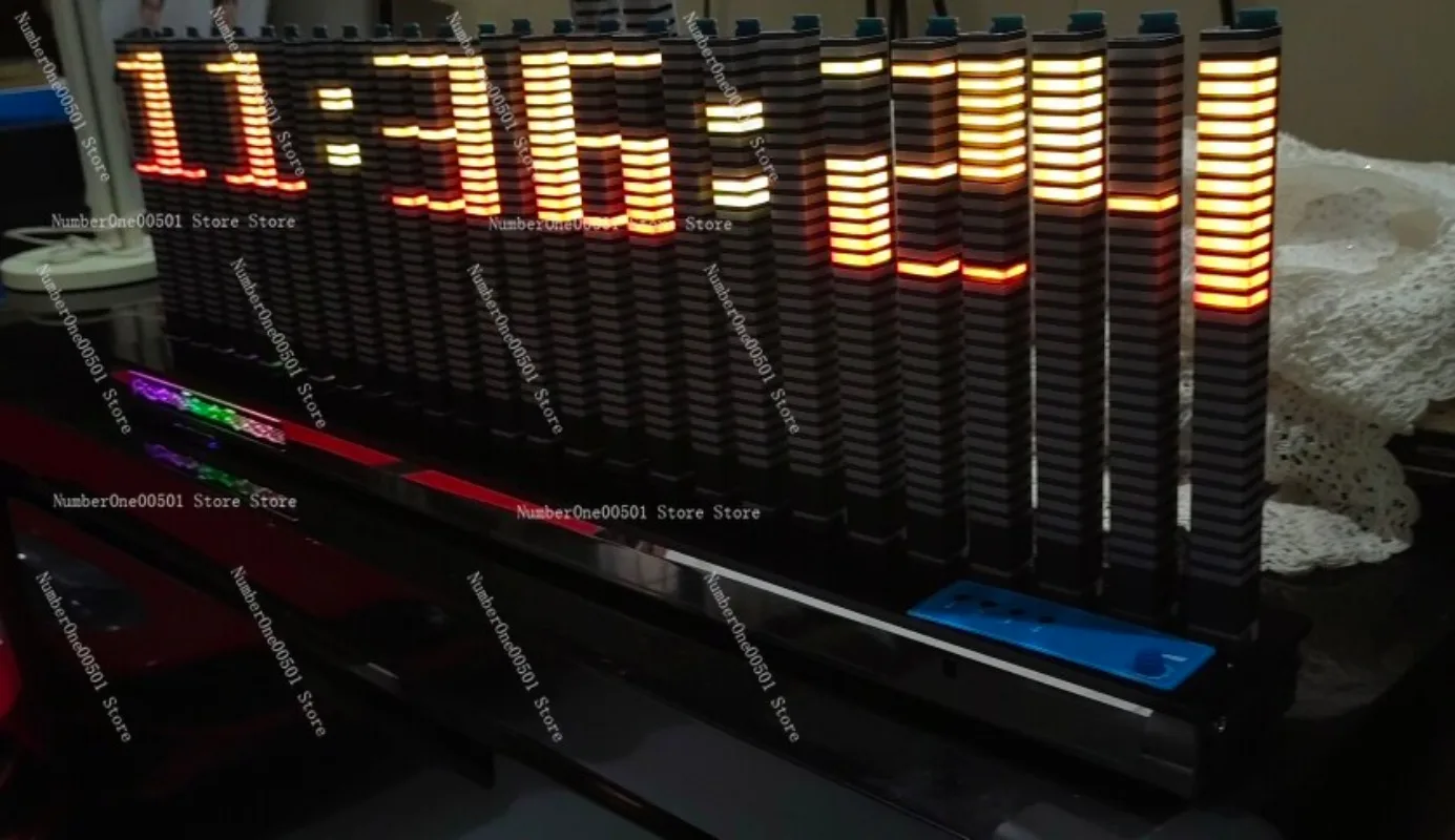 

3D полноцветный музыкальный светильник-спектр (26/32 диапазона, 67/85 см) с дистанционным управлением для декора рабочего стола