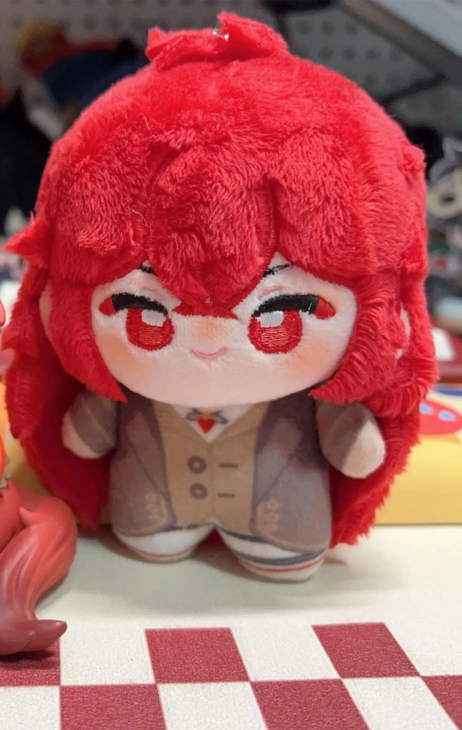 2024 New In Stock Genshin Impact 10cm Diluc Ragnvindr Cartoon Naked Plush Stuffed Doll