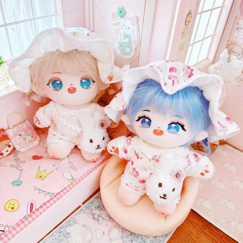 20cm IDol lalka pluszowa bawełniana gwiazda lalki Kawaii nadziewane dziecko pluszowe bez atrybutów lalki zabawki kolekcja dla fanów prezenty dla dzieci