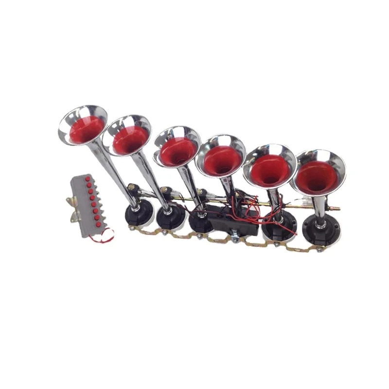 

Musical 6 pipes air horn truck bus 8 melody music air horn