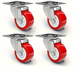 4pcs heavy-duty casters, universal wheels, brake free rotating casters, furniture hardware